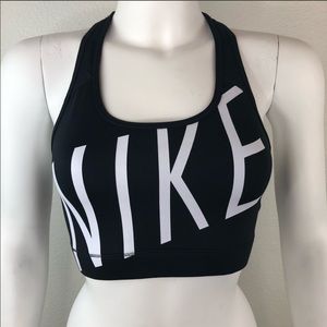 Nike sports bra Black and White, Strappy racerback